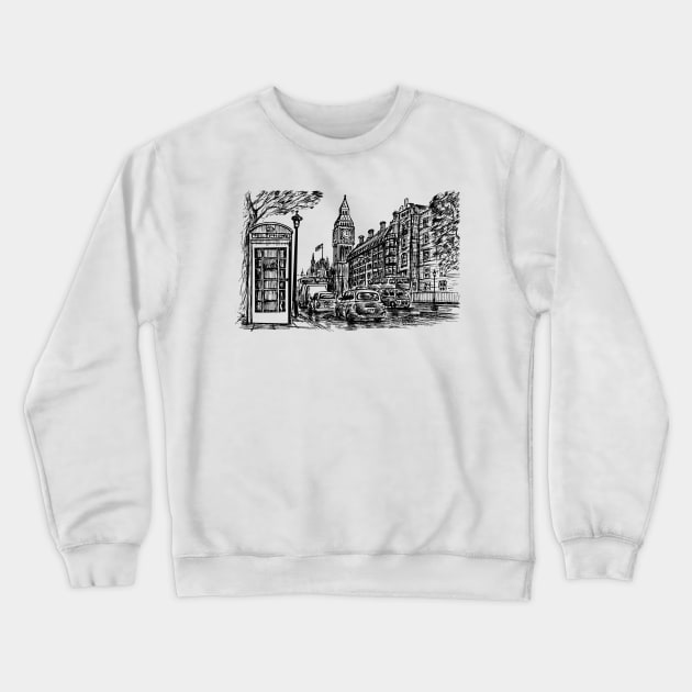 London Crewneck Sweatshirt by TeesAndTheCities